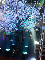 Éclairage 54x3 IP65 Étanche RGBW Pleine couleur Projecteurs LED extérieurs avec contrôle DMX512
