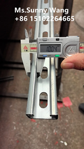 Acero en forma de <span class=keywords><strong>C</strong></span>-Purlin-Soporte fotovoltaico solar 41*41mm Zinc Aluminio Magnesio Estructura de acero Perfiles - Product Image 6