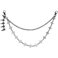 Chaîne de taille vintage simple en alliage de zinc, accessoires de jupe, ceinture chaîne Joker en strass de haute qualité pour robe et pull femme