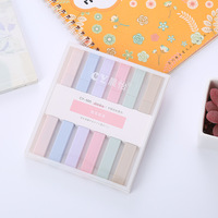 Surligneurs Esthétiques Mignons, Lot de 6 Stylos Pastel à Pointe Souple, Stylos Esthétiques Kawaii, Fournitures Scolaires et de Bureau pour Étudiants