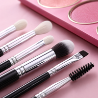 Ensemble de 8 pinceaux de maquillage pour les yeux OEM, logo personnalisé, kit de pinceaux cosmétiques professionnels