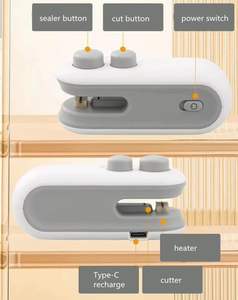 Scelleuse de sacs alimentaires portable rechargeable par USB, mini scelleuse sous vide en plastique - Product Image 4