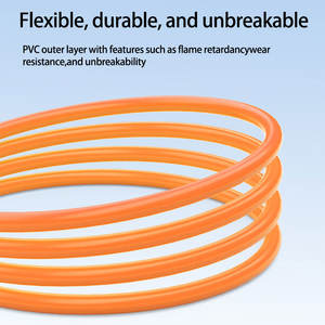 Câble large bande haute vitesse en cuivre pur Cat6 câble de surveillance de routeur d'ordinateur domestique paire torsadée à 8 cœurs <span class=keywords><strong>Orange</strong></span> 3 mètres - Product Image 3