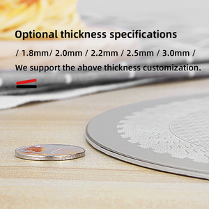 Tùy chỉnh kim loại thép không gỉ vòng tròn cắt tấm Composite 304/316 + nhôm + 430 thép không gỉ 3 ply triply vòng tròn - Product Image 3