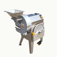 Commerciële Automatische Groentesnijder Wortel Cassave Frietjes Zoete Aardappel Chips Snijmachine Motor Aangedreven Snijmachine