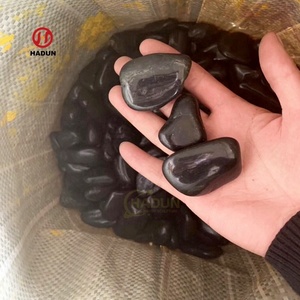 Sichuan high polish black pebbles river stone decorazioni da <span class=keywords><strong>giardino</strong></span> - Product Image 2