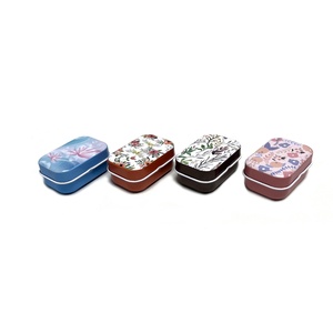 Caja de hojalata portátil vintage en stock para guardar joyas y dulces, ideal para empaque de joyería. - Product Image 2