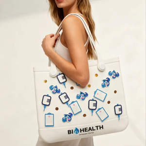 Sac de plage portable en EVA pour filles et enfants, mini sac à bandoulière, sac fourre-tout en caoutchouc silicone, sacs imperméables, accessoires - Product Image 1