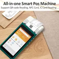 Máquina de pagamento móvel 5.5 polegadas, sistema portátil, terminal, android pos, impressora térmica