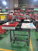 Presse à chaud pneumatique semi-automatique ChengYi 3500W 16 x 24 pour sublimation intégrale de vêtements, double plateau, nouvelle génération