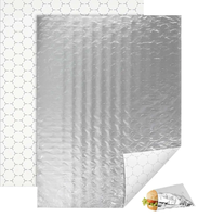 Wegwerp ecologisch verantwoorde gouden/zilveren aluminiumfolie verpakkingspapier voor hamburger, sandwich, fastfood, burger 14*16 restaurant