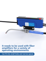 Sonde infrarouge FUWEI, capteur à fibre optique spécial, émetteur latéral à angle droit, faisceau traversant, réflexion diffuse M3M4M