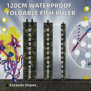ไม้บรรทัดวัดขนาด120ซม. ทำจากพีวีซีนิ่มกันน้ำพับได้เป็นมิตรกับสิ่งแวดล้อมมีหลายขนาดยืดหยุ่นใช้ตก<span class=keywords><strong>ปลา</strong></span>น้ำจืดในทะเลได้ - Product Image 2