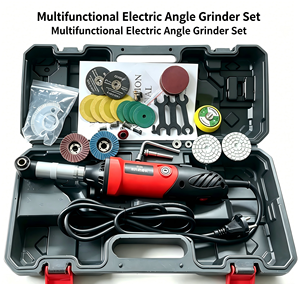 Ensemble de meuleuse d'<span class=keywords><strong>angle</strong></span> miniature 680W, meuleuse droite électrique portative, nettoyeur de carrelage, machine de polissage et de meulage pour 220V - Product Image 1