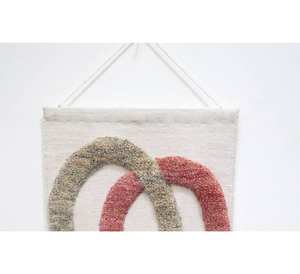 Décoration murale bohème en macramé faite à la main, en coton, décoration murale bohème faite à la main, à suspendre - Product Image 2