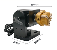 Appareil rotatif pour bague de bijoux, marquage Laser, pièces de Machine, arbre de gabarit rotatif avec pilote de moteur pas à pas