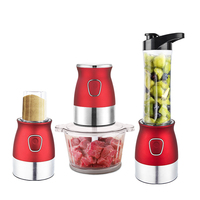 Robot culinaire électrique multifonctionnel haut de gamme 500W à vitesse variable et faible bruit avec 4 lames (hachoir à viande de cuisine) - Offre Spéciale