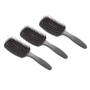 Professional Customize Soft Nylon Mixed Boar STAR Finishing Top Magic Hair Brushes Extension Personalized Detangling Hair Brush