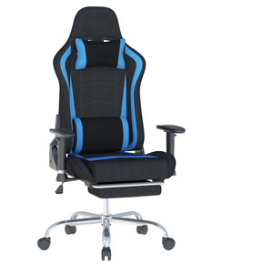 Chaise de jeu ergonomique pour adultes et adolescents, siège large, appui-tête et soutien lombaire, dossier inclinable, roulettes à glissement lisse - Product Image 3