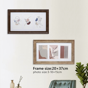 Marco de fotos de madera MDF personalizado <span class=keywords><strong>Collage</strong></span> de apertura múltiple para decoración colgante de pared aceptar regalo de <span class=keywords><strong>arte</strong></span> personalizado - Product Image 2