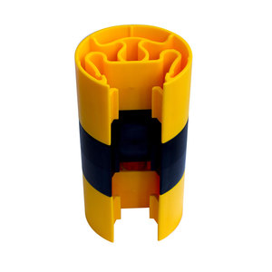 Protector de columna de estante de plástico vertical amarillo o negro personalizado de fábrica confiable de China - Product Image 5