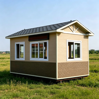 Maison conteneur préfabriquée modulaire portable et personnalisable de 10 à 40 pieds avec design respirant, idéale pour bureau de jardin