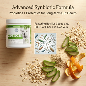 โปรไบโอติกสำหรับสุนัขชนิดเม็ด พรีเมียม เพื่อสุขภาพลำไส้ที่มั่นคง ช่วยส่งเสริมสุขภาพลำไส้ บำรุงระบบย่อยอาหาร พร้อมสารอาหารเสริม - Product Image 3