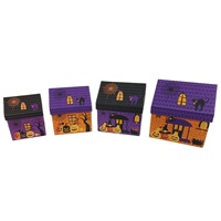 Caja de Papel Rígido para Dulces con Forma de Calabaza y Temática de Halloween, Impresión Personalizada al por Mayor