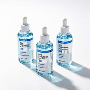 Sérum Welllage Real Hyaluronic Blue Ampoule 75 ml pour les soins quotidiens de la peau, tous types de peau - Product Image 1