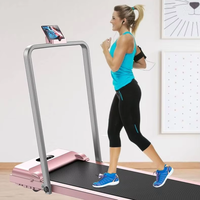 Tapis roulant électrique pliable compact et silencieux pour usage commercial et domestique, moteur 2.0HP, en alliage d'aluminium, écologique, pour la marche et le fitness en intérieur