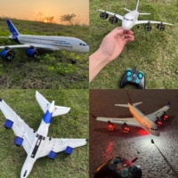 Avión de Juguete AiJH 747 3CH, Modelo de Avión a Control Remoto, Helicóptero, Avión RC Eléctrico Ultraligero Grande