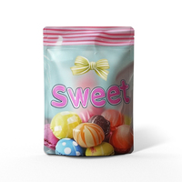 Imprimé personnalisé 3.5 28g 1oz 1lb 1 lb 1 lb Nourriture Doypack Pochette debout anti-odeur Emballage en plastique Mylar Sacs ZipLock