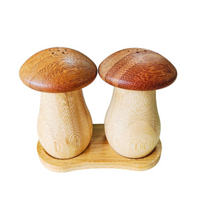 <b>Bamboo</b> Mushroom Toothpick Holder Handmade For Dining <b>Table</b> Decor - Product Image 5