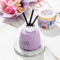 Diffuseur de Parfum à Bâtonnets de Luxe sans Feu, Huile Essentielle pour Maison, Ambiance Hôtel et Rafraîchisseur d'Air