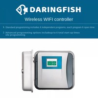 DaringFish Controlador de Riego Inteligente de 16 Vías, Válvula Solenoide Automática para Riego Doméstico, Aspersor Temporizado para Plástico