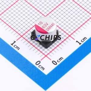 Condensador Sólido SMD SM106M063E0500, D6.3xL5mm (Capacitancia: 10uF) (Precisión: 20%) (Voltaje Nominal: 63V) - Product Image 1