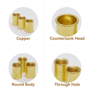 Chất lượng cao nhà máy tùy chỉnh các loại hạt đồng đầu nhỏ cơ thể Trần đinh tán các loại hạt - Product Image 5