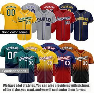 Oem производитель трикотажных изделий, оптовая продажа, унисекс, индивидуальный дизайн, бейсбольная одежда с сублимационной печатью - Product Image 3