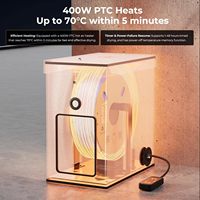 Séchoir à filament pour imprimante 3D Creality grande capacité multi-kg, modèle rapide à chauffage rapide, stockage pour bobines de 1kg à 5kg, gris 9.31