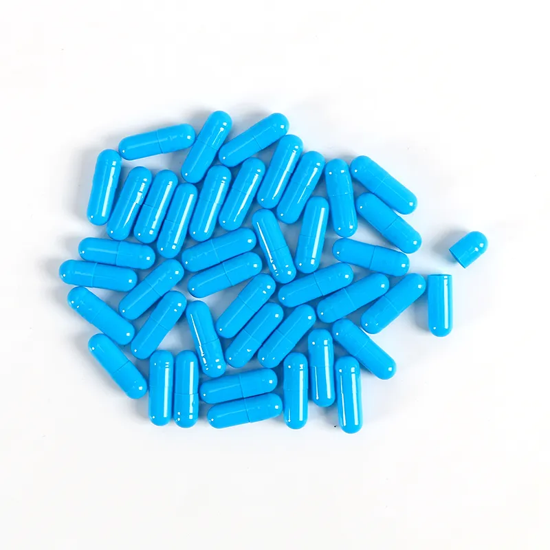 Skyblue Empty Gelatin Capsule Shell Gluten Allergen Free Hard Hollow Gelatin Separated Size 00 0 1 Capsule Shells