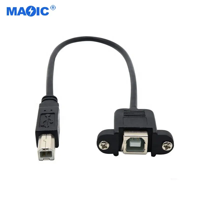 Date cable USB 2.0 B female Jack to B male panel mount socket printer extension cable usb cable for printer