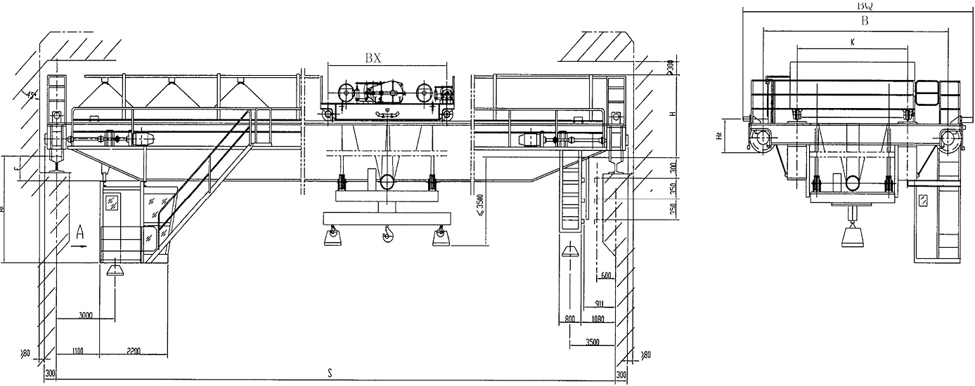 Intelligent Electric Overhead Crane 15.5m / Min With High Strength Safety Equipment