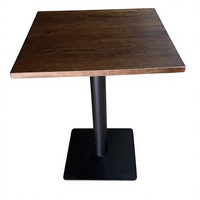 Table de restaurant en bois massif pour restaurant occidental, table de salle à manger, banquette, café, thé, thème rétro, restaurant de thé