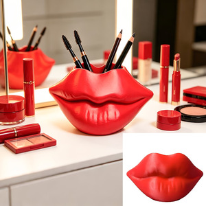 Jarrón con Forma <span class=keywords><strong>de</strong></span> Labios Impreso en 3D con PLA para el Día <span class=keywords><strong>de</strong></span> San Valentín, Escultura Decorativa para el Hogar, Adorno <span class=keywords><strong>de</strong></span> Escritorio, <span class=keywords><strong>Caja</strong></span> <span class=keywords><strong>de</strong></span> Almacenamiento Artística - Product Image 2