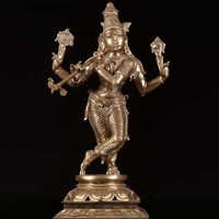 Estatua de Dios hindú de latón de bronce de alta calidad diosa Kali escultura religiosa de Metal tallada a mano estatuilla de fundición a la venta