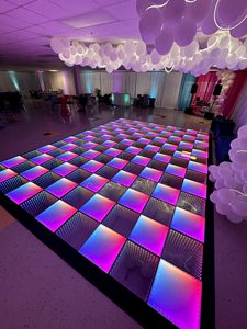 Direct Factory Sale Portable 3D LED Dance Floor <strong>with</strong> White and Warm White Wedding Lights <strong>DMX</strong> <strong>Control</strong> Spotlights for Hotels - Product Image 3