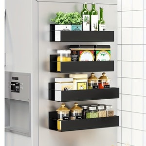 1/2/4 pz <span class=keywords><strong>porta</strong></span> spezie magnetiche multifunzione mobile ripiano laterale per vasetti di condimento salvaspazio Organizer da <span class=keywords><strong>cucina</strong></span> - Product Image 1