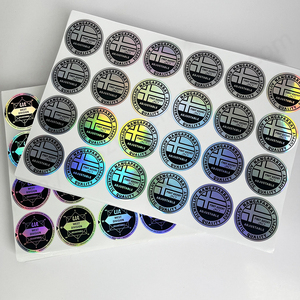 Étiquettes d'autocollants holographiques de logo étanche LOGO personnalisé - Product Image 3