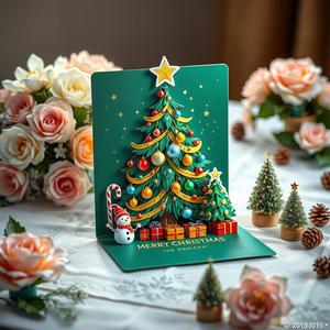 Navidad 3d Pop Up Christmas Card 150x200mm Holiday Greeting Card - Product Image 5