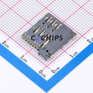 MIS22-S1F1-2000-A SIM Card Connector SMD Connector Self-Return Type Micro SIM Card Card Holder With Card Detection - Product Image 2